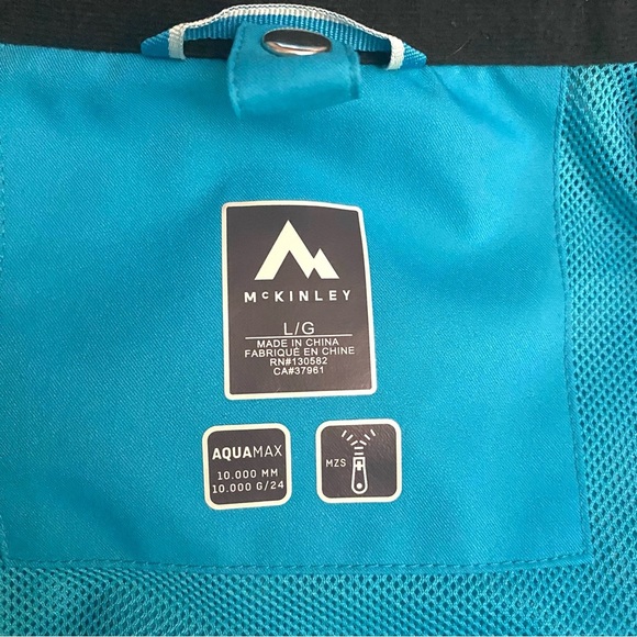 Mckinley Aquamax Women’s Rain Jacket Size 1X Double Zipper 10 000 MM - Picture 12 of 14